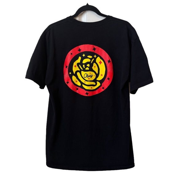 Obey Propaganda Men’s Short Sleeve T-shirt Black Large - Picture 1 of 7